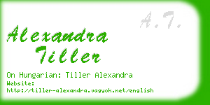 alexandra tiller business card